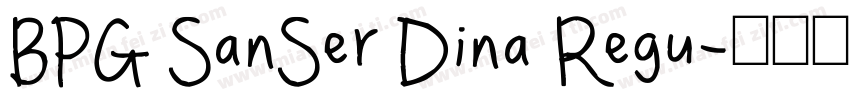 BPG SanSer Dina Regu字体转换
